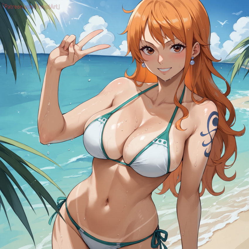 ai_generated female female_only nami_(one_piece) one_piece temptart