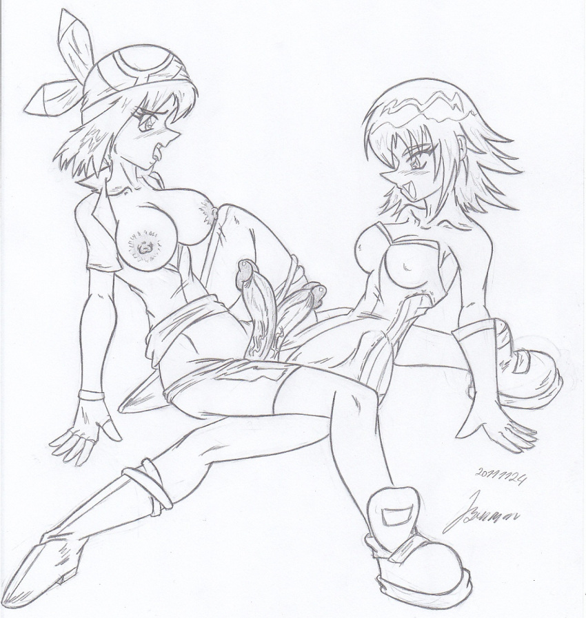 bakugan_battle_brawlers crossover futa_on_futa futanari human human_only intersex may_(pokemon) mira_clay moaja pokemon sketch tribadism