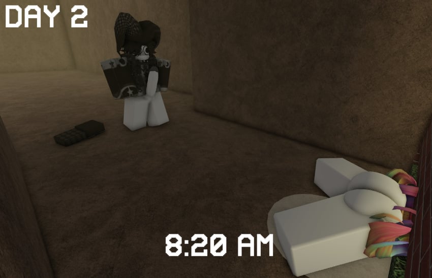 1boy 1girls 3d ass clown_girl cum imminent_rape jester_outfit klaus_(lemonz) penis roblox robloxian self_upload stuck stuck_in_wall tagme tagme_(artist)