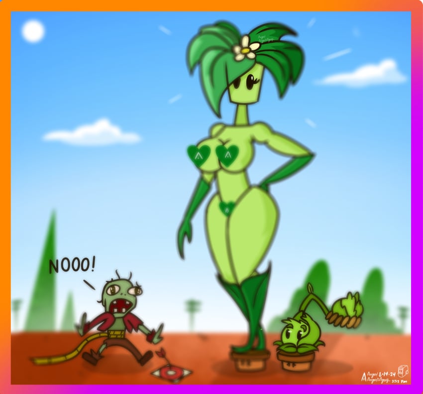 agonywelds angelsagony angelsagony ass boobs_out breasts cute femdom huge_breasts humanoid meme muscular muscular_female plant plant_girl plants_vs_zombies pvz thick_ass thick_thighs thighs umbrella_leaf_(pvz) wide_hips