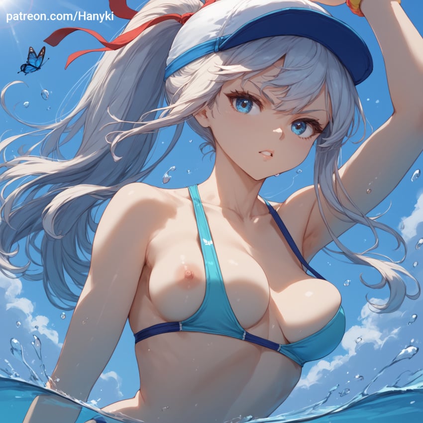 1girls ai_generated alisa_mikhailovna_kujou big_ass big_breasts blush breasts female female_only hanyki huge_breasts looking_at_viewer nude solo solo_female tokidoki_bosotto_russian_de_dereru_tonari_no_alya-san uncensored upper_body