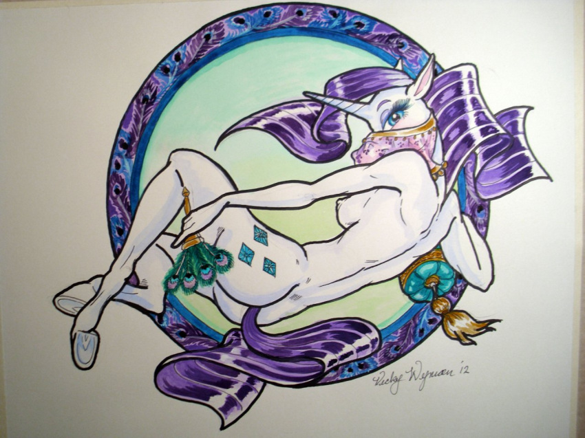 anthro anthrofied friendship_is_magic my_little_pony rarity_(mlp) smooth_skin tagme vicky_wyman