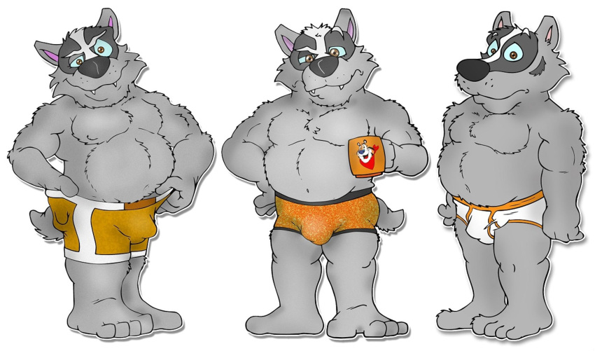 angry anthro badger barefoot black_nose blue_sclera bottomwear bottomwear_pull boxer_briefs briefs briefs_only brown_eyes bruce_(brucebadger) brucebadger bulge clothed clothing clothing_pull colored_seam_briefs colored_seam_underwear confusion detailed_bulge feet fur genital_outline grey_nose hand_in_shorts hi_res male male_only mammal mustelid musteline navel orange_bottomwear orange_boxer_briefs orange_clothing orange_seam_briefs orange_shorts orange_underwear overweight overweight_male penis_outline seductive sharp_teeth shorts shorts_only shorts_pull solo teeth teeth_showing tighty_whities topless underwear underwear_only white_body white_bottomwear white_briefs white_clothing white_fur white_shorts white_underwear