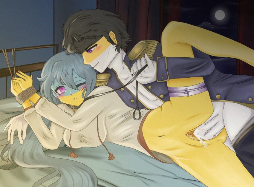 artist_request bondage countryhumans countryhumans_girl russian_empire_(countryhumans) sex spread_legs ukraine_(countryhumans) vaginal_penetration vaginal_sex