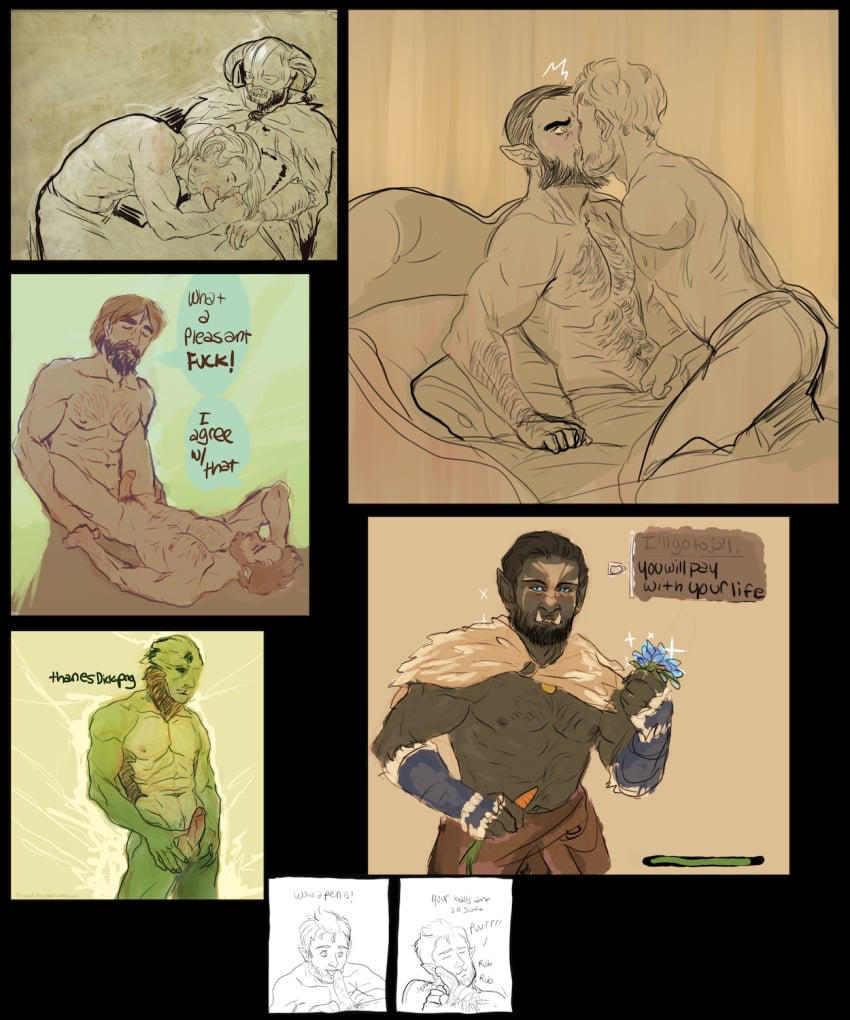 anal dovahkiin drell elf_male gay human human_male light-skinned_male light_skin male male/male male_anal male_only mass_effect nord orc orc_male orc_on_human skyrim thane_krios the_elder_scrolls yaoi