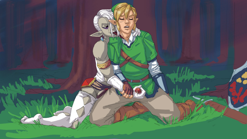 ghirahim jeredulevenin link male multiple_males skyward_sword the_legend_of_zelda yaoi