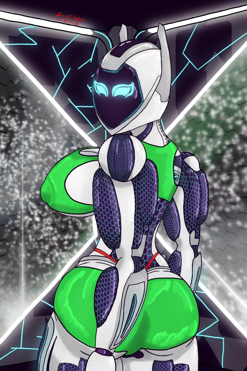 020_saria 1girls big_breasts breast_focus breasts female mommy robot robot_girl robot_humanoid strong_woman tomboy workout_clothes