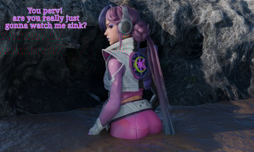 1girls 3d 3d_render alternate_costume blender blender_(software) female looking_at_viewer looking_back luna_snow luna_snow_(marvel_rivals) luna_snow_(mirae_2099) marvel marvel_rivals mud muddytgirl quicksand sinking