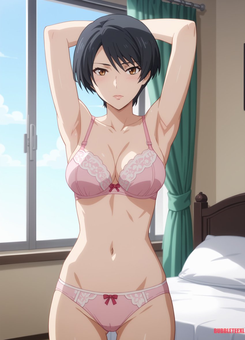 ai_assisted ai_generated anime bubbleteexl mahouka_koukou_no_rettousei underwear watanabe_mari