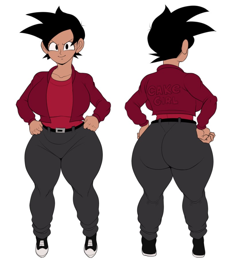 1girls big_ass big_breasts black_eyes black_hair casual_clothes character_sheet dark-skinned_female dark_skin detnox dragon_ball female female_focus huge_ass huge_breasts looking_at_viewer muscle muscular muscular_female original pose posing presenting presenting_ass presenting_breasts saiyan saiyan_girl short_hair smile smiling smiling_at_viewer solo solo_female solo_focus tomboy tufura_(detnox) voluptuous voluptuous_female