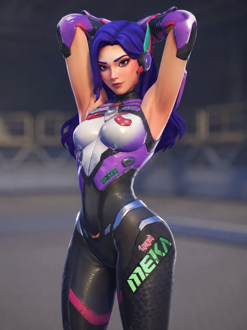 1girls ai_assisted ai_generated armpit_fetish armpits d.mon overwatch