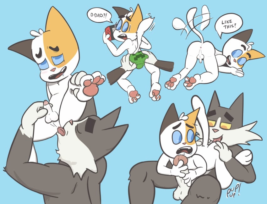 2025 2boys 3_toes 4_fingers 69_position after_fellatio after_oral after_sex afterimage age_difference ahe_gao anal anilingus anthro anthro_on_anthro anthro_rimming_anthro anus arm_tuft arms_bent artist_name asking ass ass_grab ass_lick ass_licking ass_up balls barefoot bent_arm big_ass big_butt big_eyes big_glans big_penis biped black_body black_ears black_eyebrows black_fur black_text blue_background blue_eyes blue_sclera blush bodily_fluids briefs briefs_only bulge butt_grab calico_cat cheek_tuft chest_tuft closed_eyes clothed clothing controller creeper_(minecraft) curved_eyebrows dialogue digital_drawing_(artwork) digital_media_(artwork) domestic_cat drooling duo elbow_tuft english_text erection eye_roll eyebrows facial_tuft fangs fat_ass fat_butt father father_and_child father_and_son feet felid feline felis fingers foreskin fur fur_tuft game_controller gaming gay genitals glans glistening glistening_eyes glistening_genitalia glistening_glans glistening_pawpads glistening_penis glistening_tongue gloves_(marking) green_briefs green_clothing green_underwear hand_on_another's_butt hand_on_another's_penis hand_on_ass hand_on_butt hand_on_penis head_tuft hi_res holding_another's_penis holding_controller holding_game_controller holding_object holding_penis humanoid_genitalia humanoid_hands humanoid_penis incest interrobang intraspecies iris joel_(litterbox_comics) leg_grab licking_ass light_blush light_body light_fur litterbox_comics looking_at_another looking_at_another's_butt looking_at_ass looking_at_butt looking_back looking_back_at_another looking_down looking_pleasured lying male male/male male_on_bottom male_on_top male_only male_rimming_male mammal markings mature_anthro mature_male mature_man messy_tail microsoft minecraft mojang monotone_background monotone_balls monotone_genitals monotone_tail motion_lines motion_outline multicolored_body multicolored_face multicolored_fur nintendo nintendo_controller nintendo_switch no_pupils nude_anthro nude_male older_male on_back on_bottom on_front on_top open_mouth open_smile oral orange_body orange_ears orange_fur parent parent_and_child parent_and_son pawpads penis penis_size_difference pink_anus pink_blush pink_glans pink_nose pink_pawpads pink_tongue plantigrade playing_video_game pointy_ears prick_ears print_briefs print_clothing print_underwear pupup_(artist) question red_tongue retracted_foreskin rimming saliva saliva_string sex simple_background small_penis smile son speech_bubble spread_legs spreading stuttering surprise surprised_expression tail tail_motion tailwag teeth text thick_eyebrows toes tongue tongue_out topless topless_anthro topless_male tuft tuxedo_cat two_tone_body two_tone_fur underwear underwear_only vincent_(litterbox_comics) webcomic white_balls white_body white_fur white_markings white_penis white_speech_bubble white_tail wide_eyed xbox_game_studios yaoi younger_male younger_rimmed