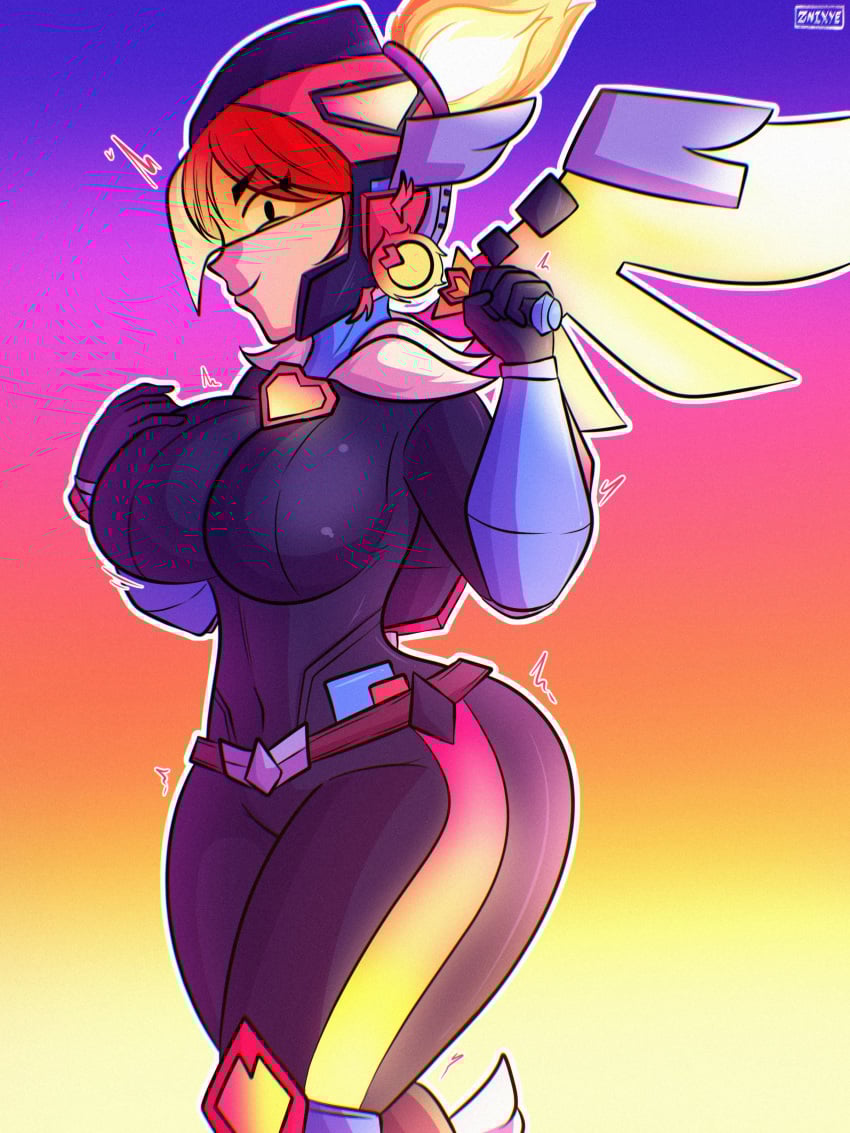 brawl_stars firewing_janet janet_(brawl_stars) znixye