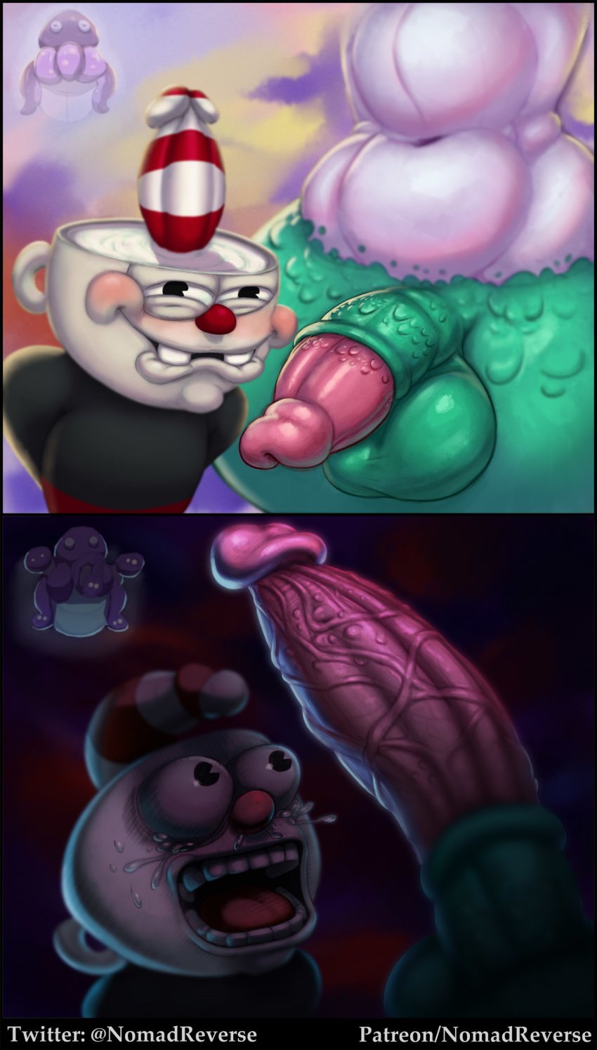 1boy 1futa amazon anthro balls big_dom_small_sub big_penis blush busty cala_maria cock_shock crying cuphead cuphead_(game) focus_on_penis futa_on_male futadom futanari giantess huge_cock hybrid_penis intersex large_penis larger_futanari malesub monster_cock monster_girl nightmare_fuel nomad_reverse open_mouth penis penis_awe scared shocked size_difference smaller_male tears the_epic thick_penis tongue vein veins veiny_penis what wide_hips