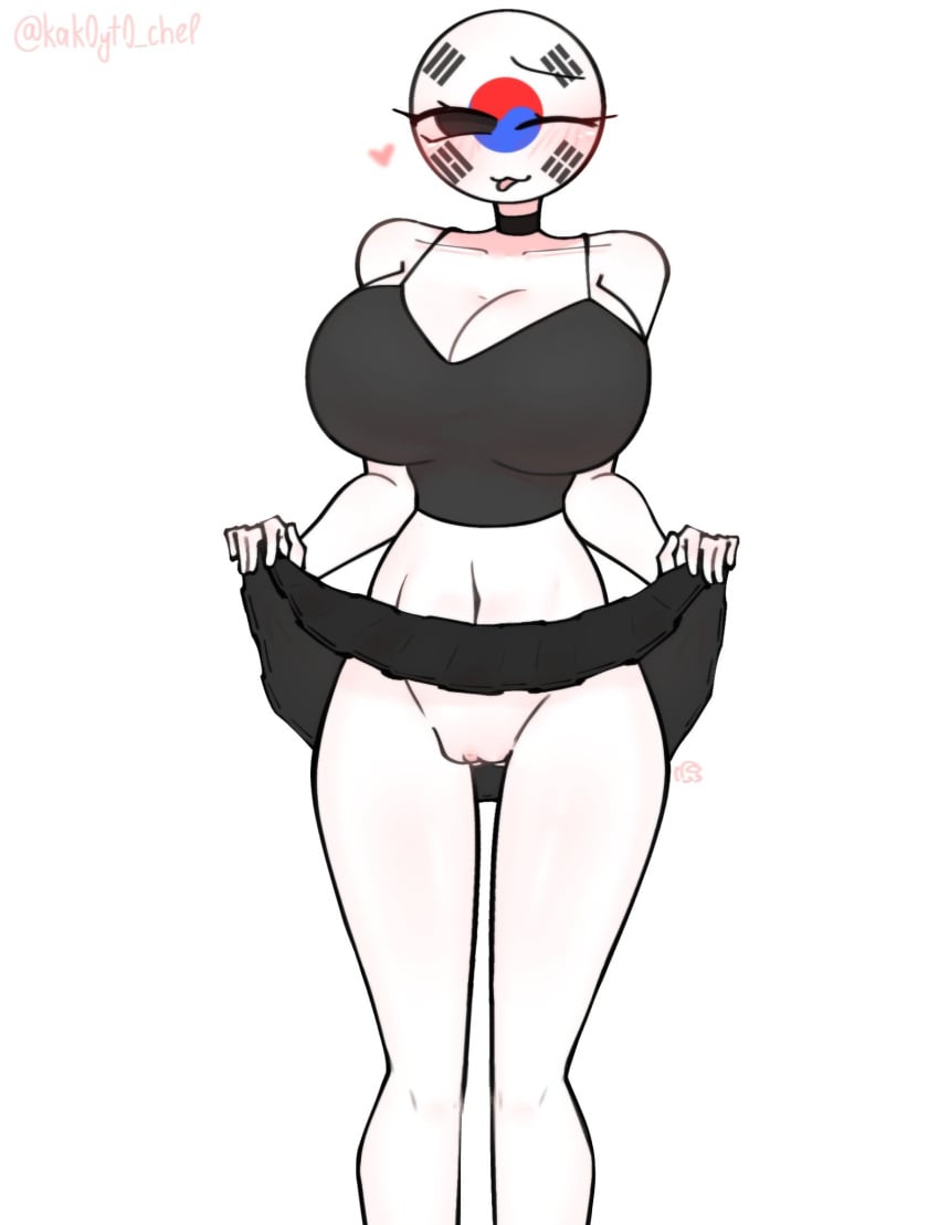 countryhumans countryhumans_girl female female_focus female_only kak0yt0_chel solo_focus solo_male south_korea_(countryhumans) tagme