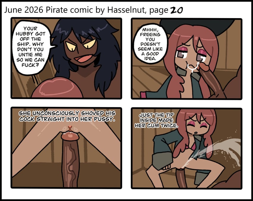 1boy 1girls female hasselnut male ntr pirate wolfgang_bang