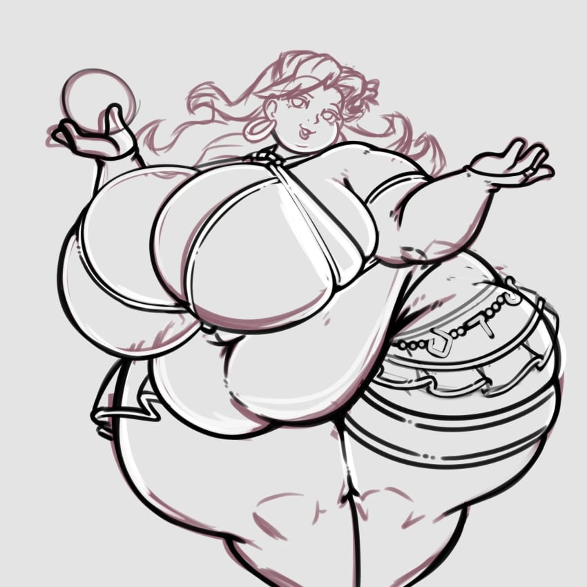 bbw big_breasts bikini breasts cleavage drokmars female furry huge_breasts overweight ssbbw tagme thick_thighs wide_hips