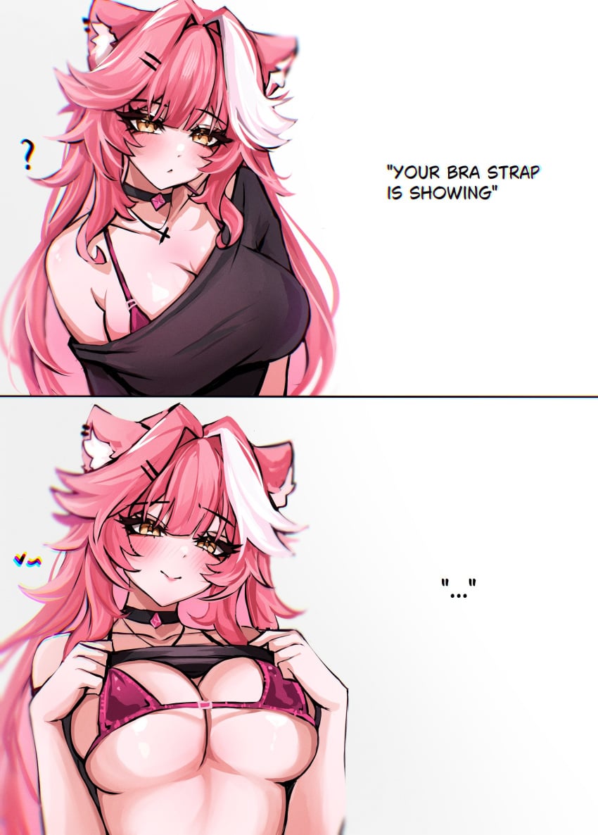 bra_strap pink_fur