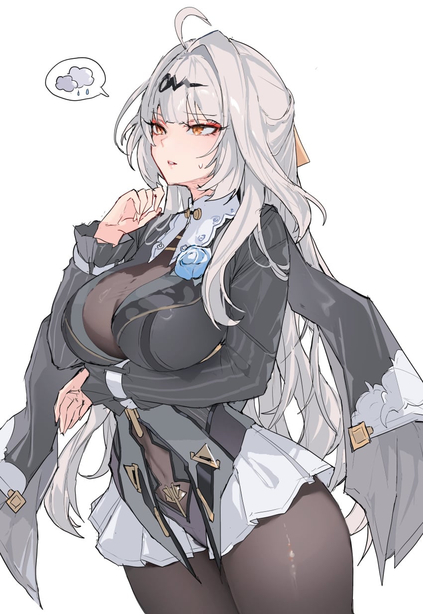 1girls big_breasts busty clothed curves curvy female female_only fully_clothed hips hoyoverse huge_breasts large_breasts light-skinned_female light_skin mihoyo milf tagme thick thick_thighs thighs tight_clothing white_hair yixuan_(trails_of_ink)_(zenless_zone_zero) yixuan_(zenless_zone_zero) zenless_zone_zero zerocat