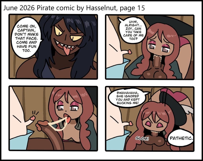 1girls 2boys cuckold cuckolding dark-skinned_male female hasselnut male ntr pirate small_penis small_penis_humiliation wolfgang_bang