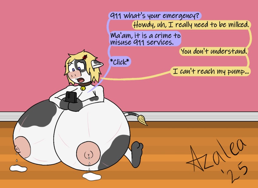 bovid bovine breast_expansion breasts cattle expansion female flamingazalea inflation mammal milk milk_desperation milk_inflation