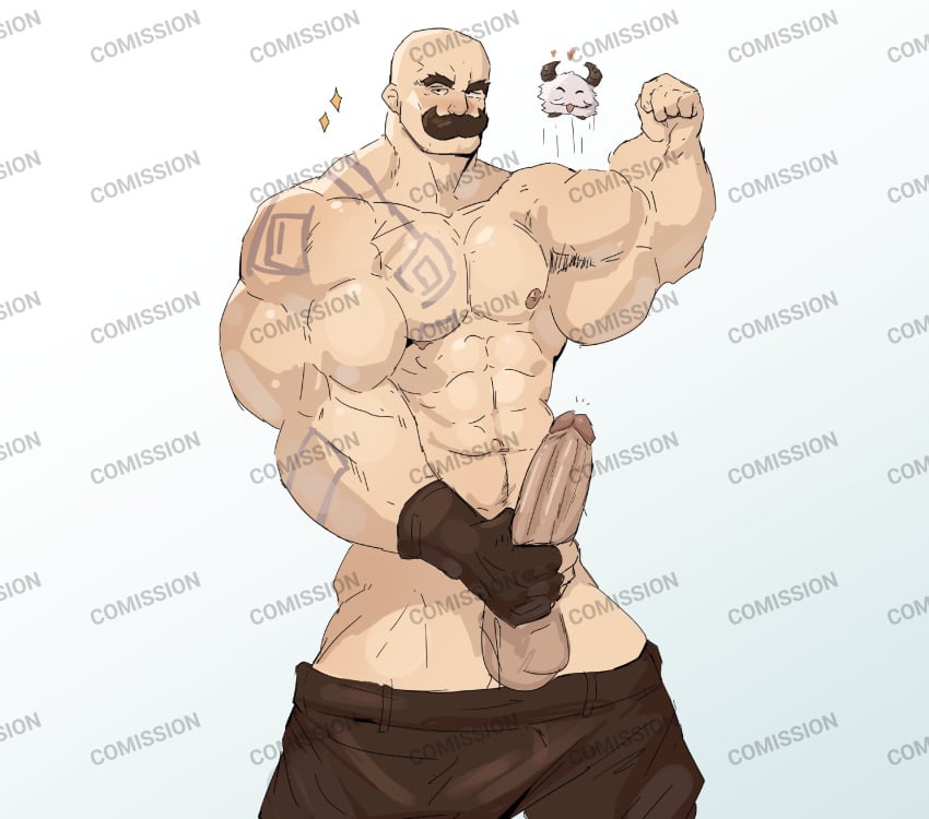 balls bara big_balls big_penis boner braum erection facial_hair flexing league_of_legends male male_only moustache muscles muscular penis rooyu_0 saturn297 solo solo_male