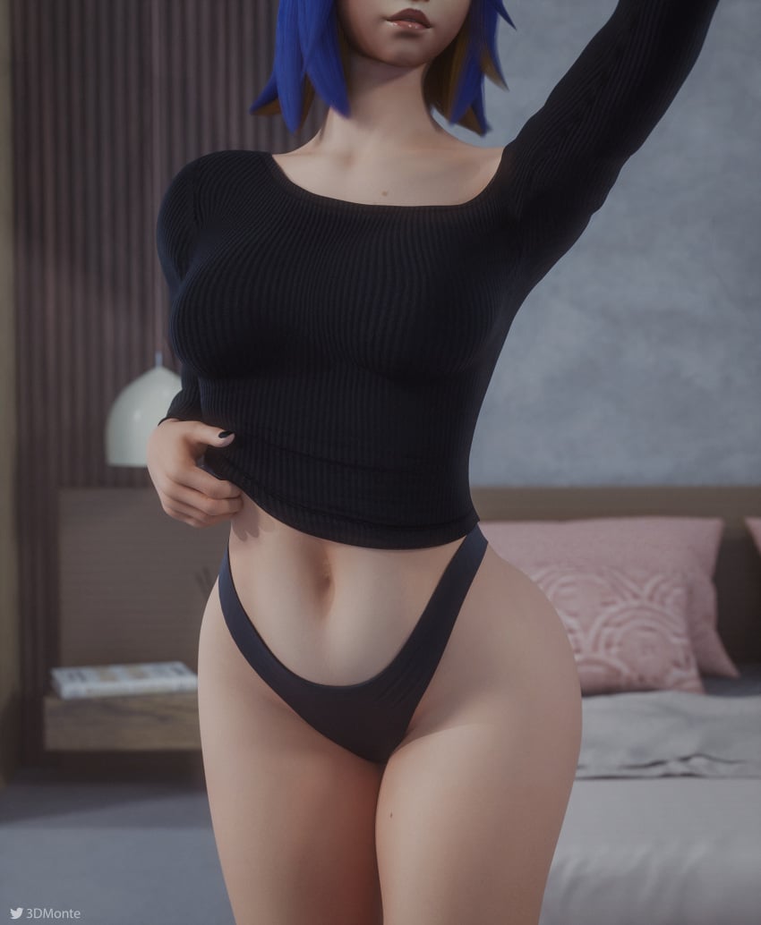 3d 3dmonte female_focus lifting_shirt lower_body_focus neon_(valorant) selfie solo_female teasing thick_thighs thighs toned_stomach underwear valorant wide_hips