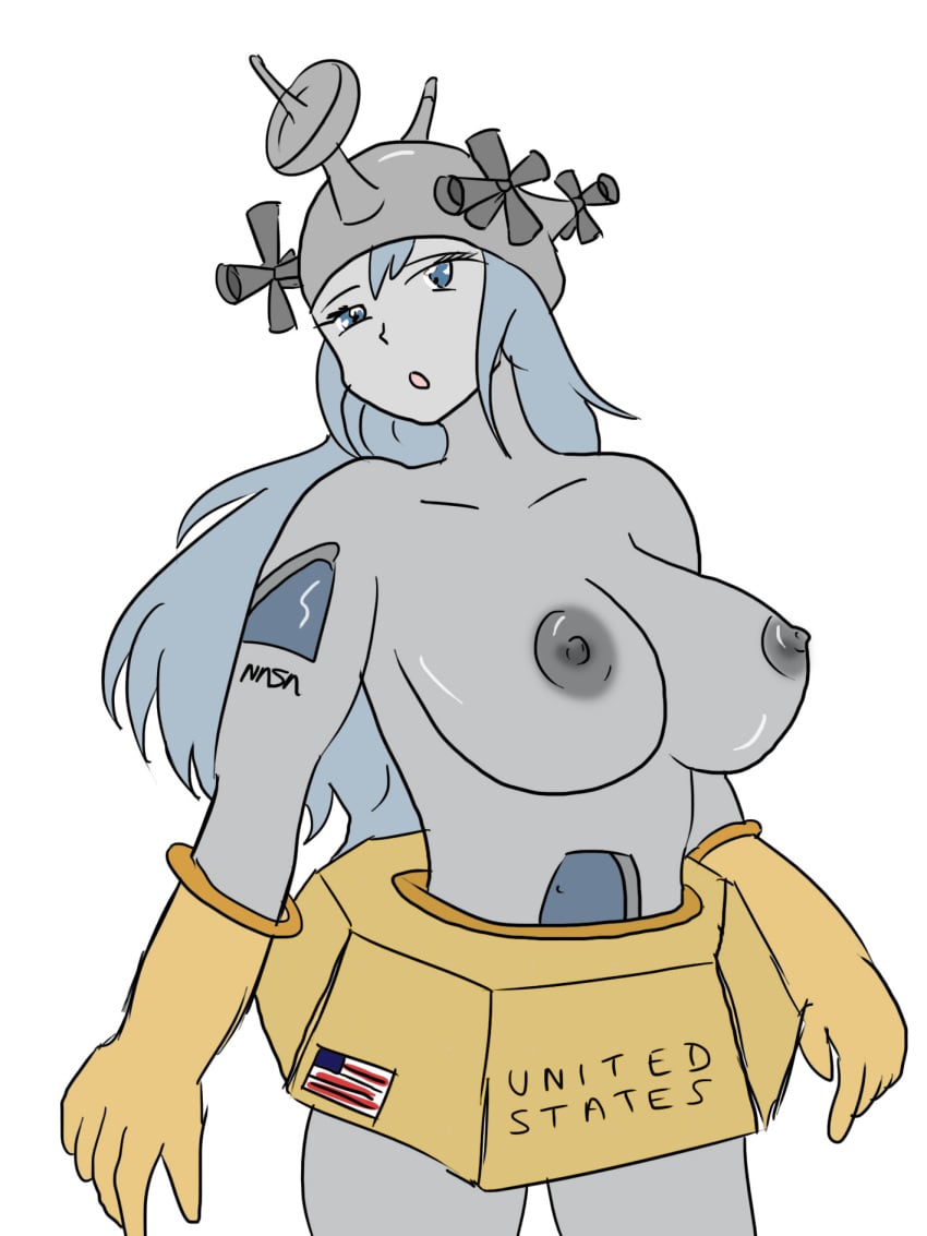 2015 anthro apollo_11 breasts female inanimate living_machine lunar_module nasa simple_background spacecraft white_background