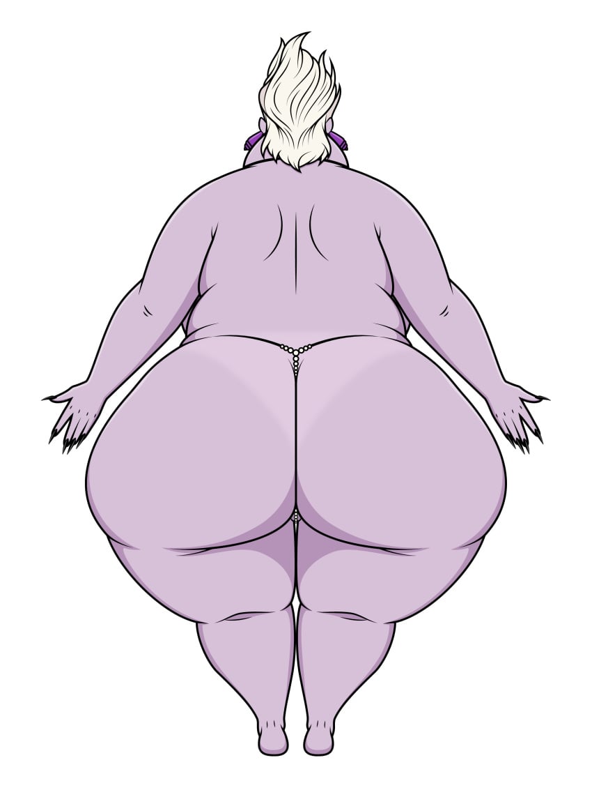 1girls ass ass_focus ass_grab ass_up back_view bbw big_ass big_butt big_thighs black_nails chubby chubby_female disney disney_villains earrings female female_focus female_only gilf granny humanoid jk94 large_ass mature mature_female mature_woman necklace obese obese_female old_woman purple_body purple_skin solo solo_female solo_focus tagme tanned tanned_female tanned_skin the_little_mermaid thick thick_ass thick_butt thick_hips thick_legs thick_thighs thong ursula ursula_(the_little_mermaid) white_background white_hair