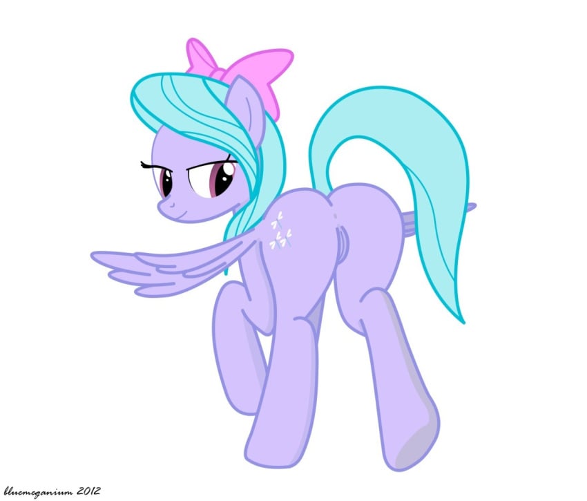 ass bow flitter friendship_is_magic hurricane_fluttershy_(mlp) my_little_pony pegasus pussy straight_hair