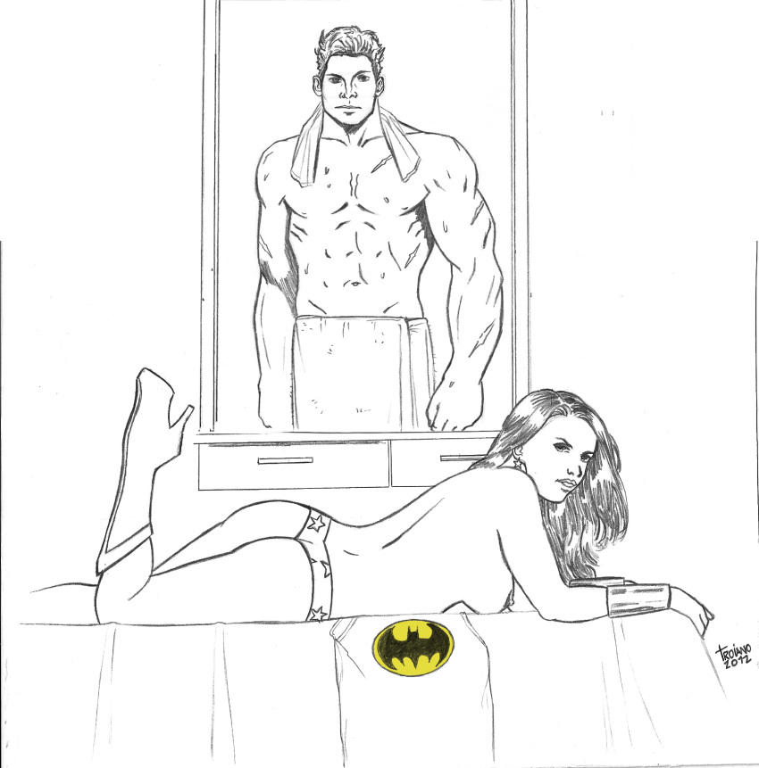 2012 batman batman_(series) dc dc_comics female justice_league male tagme troiano wonder_woman wonder_woman_(series)