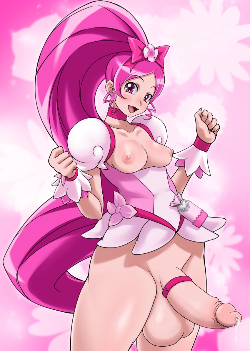 1futa areolae balls blush bow breasts choker clothing cock_ring cum cure_blossom curvy dress earrings elzikyuchi erect_nipples erection futa_only futanari hair_ribbon heartcatch_precure! heartcatch_pretty_cure! intersex long_hair magical_girl medium_breasts nipples no_panties oreteki penis photoshop pink_hair ponytail precum precum_drip precure pretty_cure purple_eyes small_breasts smile solo testicles tied_hair tsubomi_hanasaki uncensored