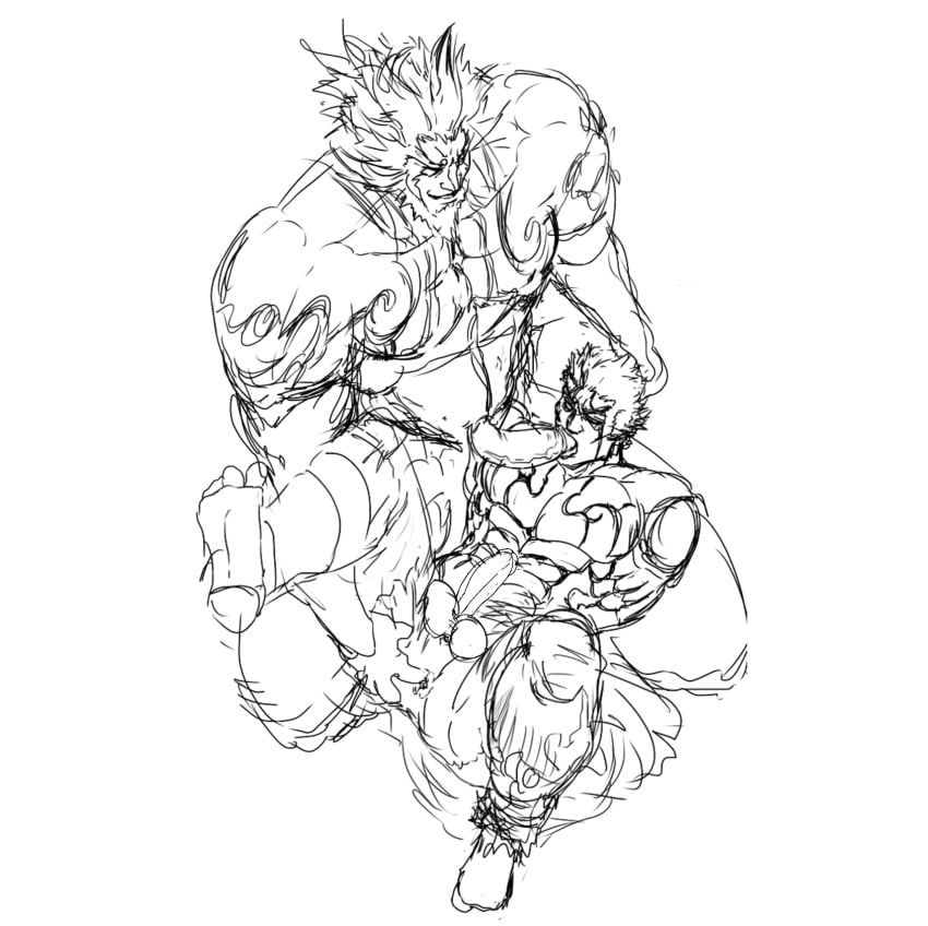 asura's_wrath asura_(asura's_wrath) augus gay male_only sketch teacher_and_student yaoi