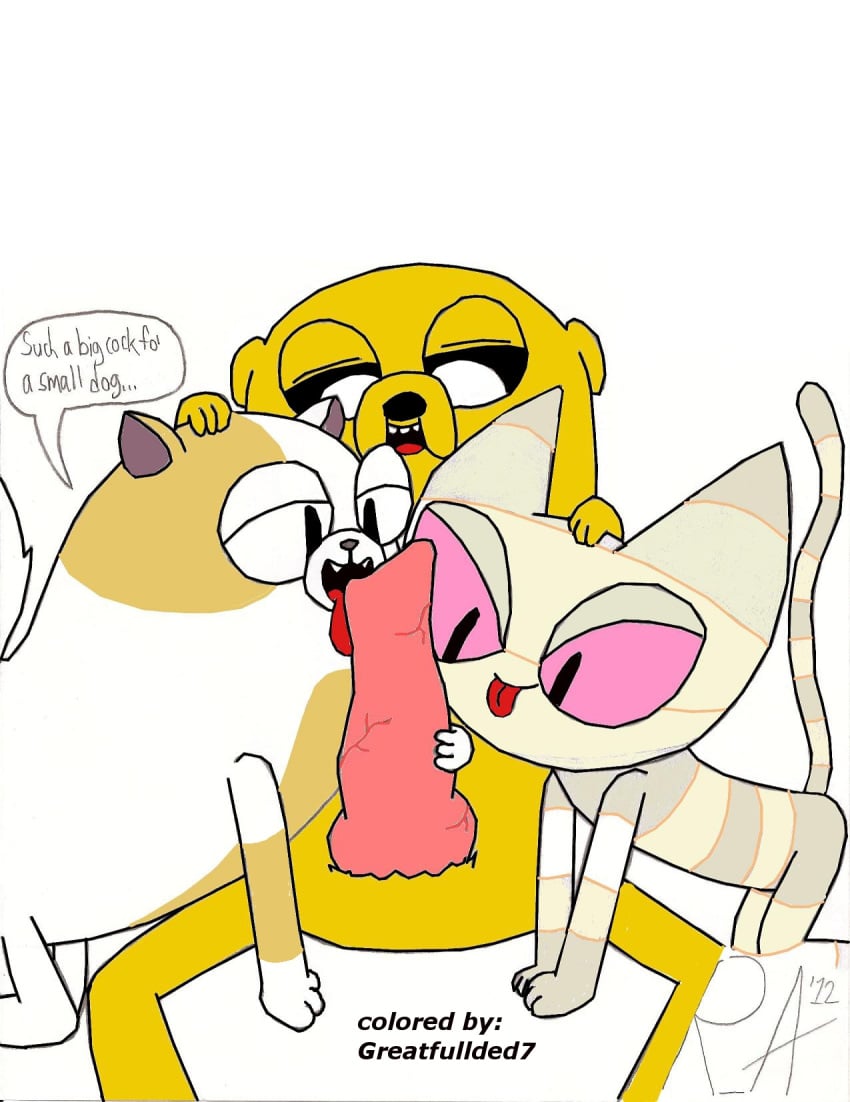 adventure_time cake_the_cat jake_the_dog me-mow random_anon