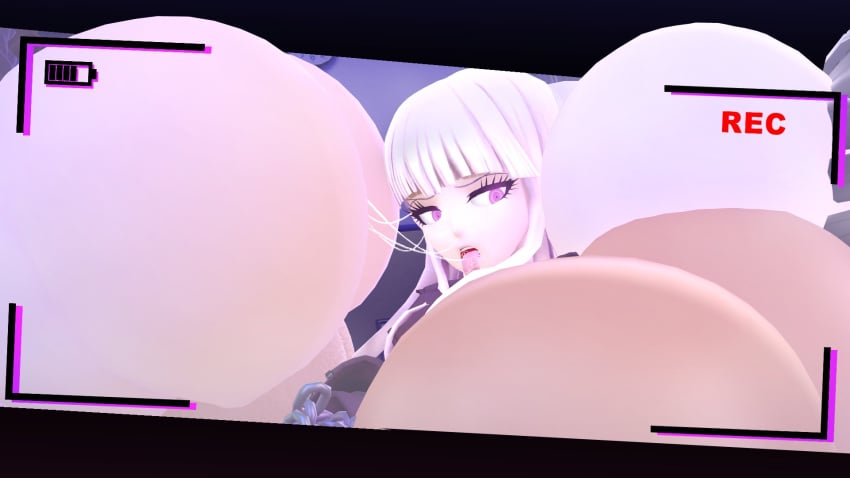 4girls after_rimming ass_focus bubble_butt coaxel danganronpa dat_ass fat_ass huge_ass kirigiri_kyouko recording rimjob tagme tongue_out