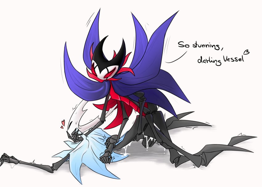 anthro bug cum cum_drip cum_inside cuntboy grimm_(hollow_knight) hollow_knight hollow_knight_(character) intersex male/ambiguous male/intersex restrained vaginal_penetration