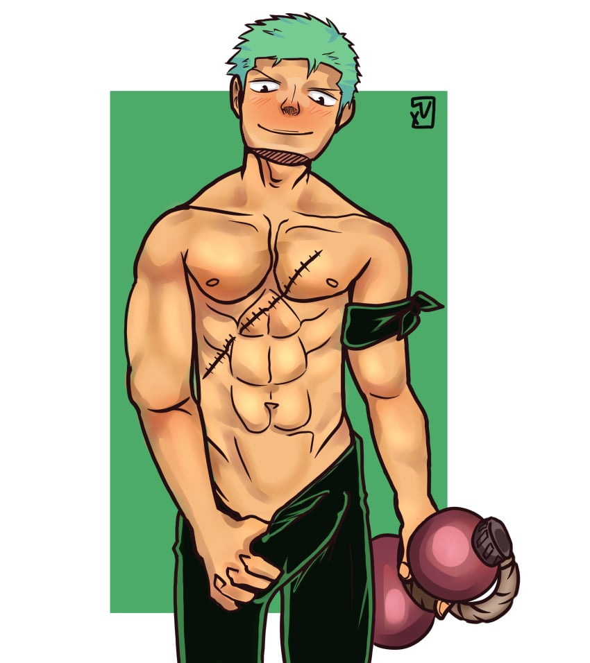 male male_only nasserzder one_piece roronoa_zoro tagme zoro