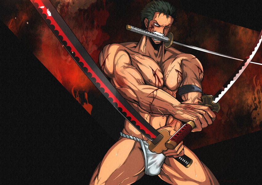 Roronoa Zoro (One Piece) Rule 34 Image