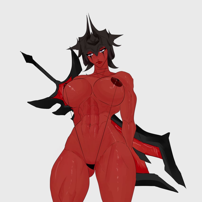 aatrox abs athletic_female big_ass big_breasts genderswap_(mtf) league_of_legends muscular_female psychopathrage