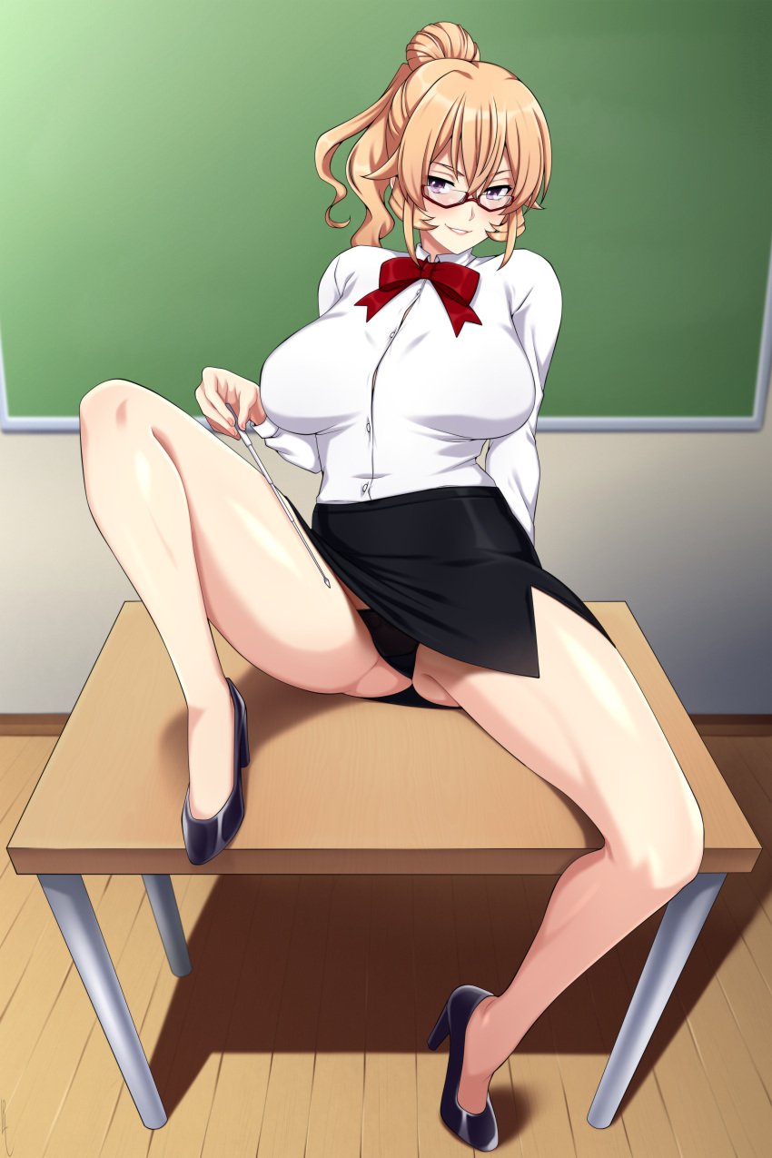 character_request classroom copyright_request fully_clothed lindaroze panties tagme teacher