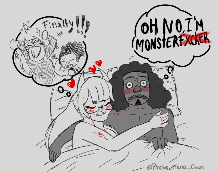 female funny male monsterfucker oc one_piece oni oni_female pinche_nanachan selfinsert selfship usopp usopp_(sogeking) usopp_pirates