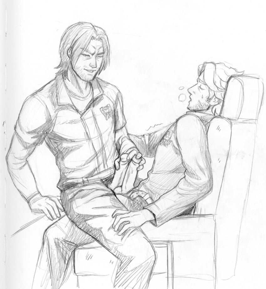 2males clothed clothed_sex curly_(mouthwashing) frottage gay holding_penis jimmy_(mouthwashing) mouthwashing penis sitting_on_lap yaoi