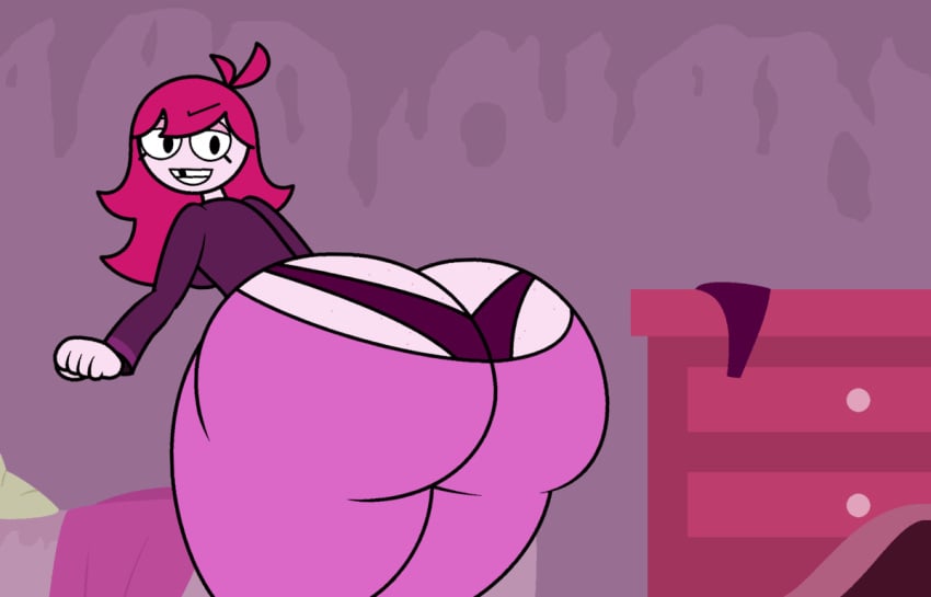 animated big_ass czartheczar fart fart_fetish fuchsia_(czartheczar) pink_hair