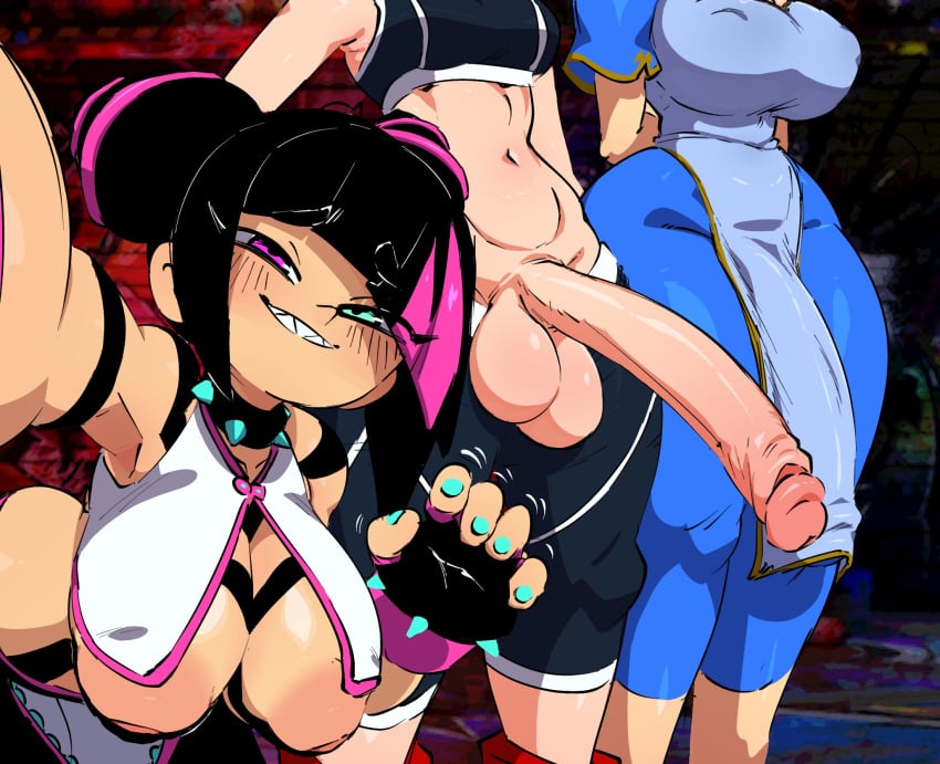 1girls 2futas areola areolae balls bent_over big_areola big_areolae big_balls big_breasts big_penis big_testicles breasts bulge cammy_white capcom chun-li clothed clothing erection female full-package_futanari fully_clothed futa_only futanari grin huge_breasts huge_cock human jellot juri_han large_areolae large_balls large_breasts large_penis large_testicles light-skinned_futanari light_skin long_penis looking_at_viewer mostly_clothed penis penis_out penis_under_clothes puffy_areola puffy_areolae selfie sharp_teeth smile standing street_fighter street_fighter_6 suxowell testicles thick thick_thighs thighs uncensored wide_hips