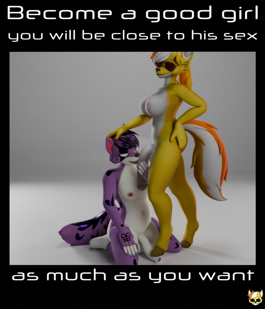 3d_(artwork) anthro blender_cycles breasts canid canine canis cock_and_ball_torture digital_media_(artwork) domestic_dog dominant dominant_gynomorph dominant_intersex duo english_text equid equine eyewear feet foot_fetish foot_on_penis foot_play genital_torture genitals good_girl gynomorph hand_on_head hand_on_penis haolde haolde_(character) hi_res hooves horse hybrid intersex intersex/male looking_at_viewer male mammal nude penis penis_sniffing propaganda_poster smutty_(n&#039;hornyxvi) sniffing submissive submissive_male sunglasses text wolf