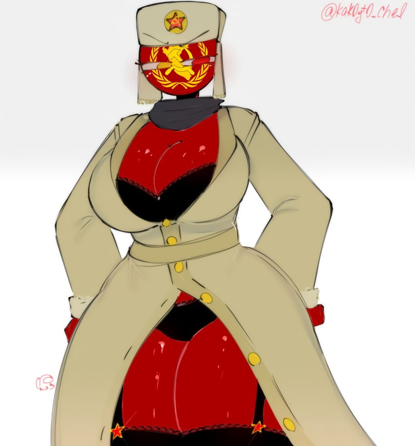 1female 1girls alternate_version_available amogus amogus_reference angry angry_expression angry_face artist_signature big_ass big_breasts big_thighs black_bra black_thong clothed clothed_female communism communist countryhumans countryhumans_edit countryhumans_girl curvy curvy_body curvy_female edited edited_image edited_official_artwork female female_only questionable red_body red_eye red_skin red_skinned_female sendero_luminoso_(countryhumans) thick_ass thick_thighs twitter twitter_username ushanka white_background yellow_eye yellow_eyes_female