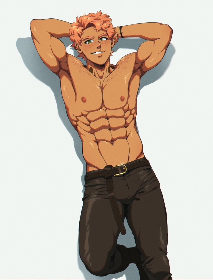 bishonen danzilla hunk muscular_male shirtless_male