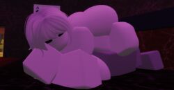 1girls 3d artist_request ass big_ass big_butt fat_ass female oc original_character roblox robloxian source_request tagme teasing thick_thighs white_hair