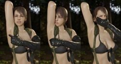 1girls 3d armpit armpit_sniffing armpits bangs bikini_top blender disgusted female female_focus female_only forest forest_background gloves hand_over_mouth hand_over_own_mouth harness leather_gloves metal_gear_solid metal_gear_solid_v multiple_images pointing pointing_at_armpit ponytail quiet_(metal_gear) self_handgag smelling_armpit smelly sniffing sniffing_armpit stefanie_joosten stink stinky sweaty theblendertaper xps