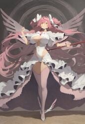 ai_generated big_breasts big_breasts female female female_focus female_only goddess hair_ribbon long_hair madoka_kaname magical_girl mahou_shoujo_madoka_magica pink_eyes pink_hair puella_magi_madoka_magica red_ribbon ribbon ribbons solo solo_female solo_focus source_request thick_thighs twintails ultimate_madoka very_long_hair yellow_eyes